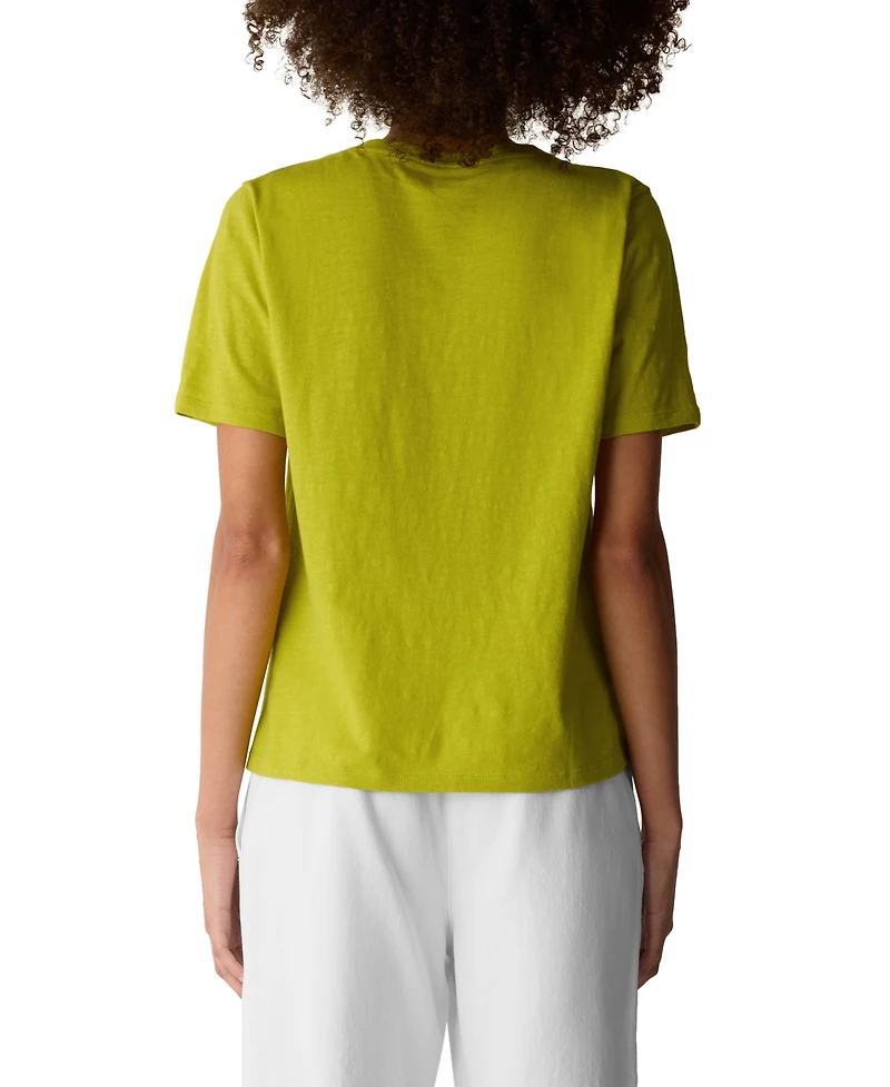 Eileen Fisher Women's V-Neck Pull-On T-Shirt