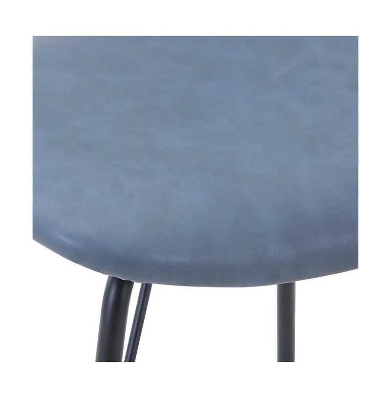 Jofran Contemporary Modern Faux Leather Split-Back Upholstered Dining Chair (Set of 2)