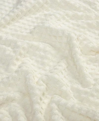 Linery & Co. Quick-Drying Cotton Diamond Waffle Textured 2-Piece Bath Sheet Set