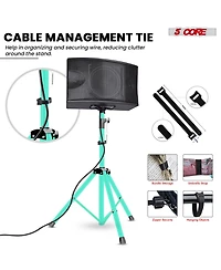 5 Core Speaker Stand Adjustable Pa Dj Tripod Mount Heavy Duty
