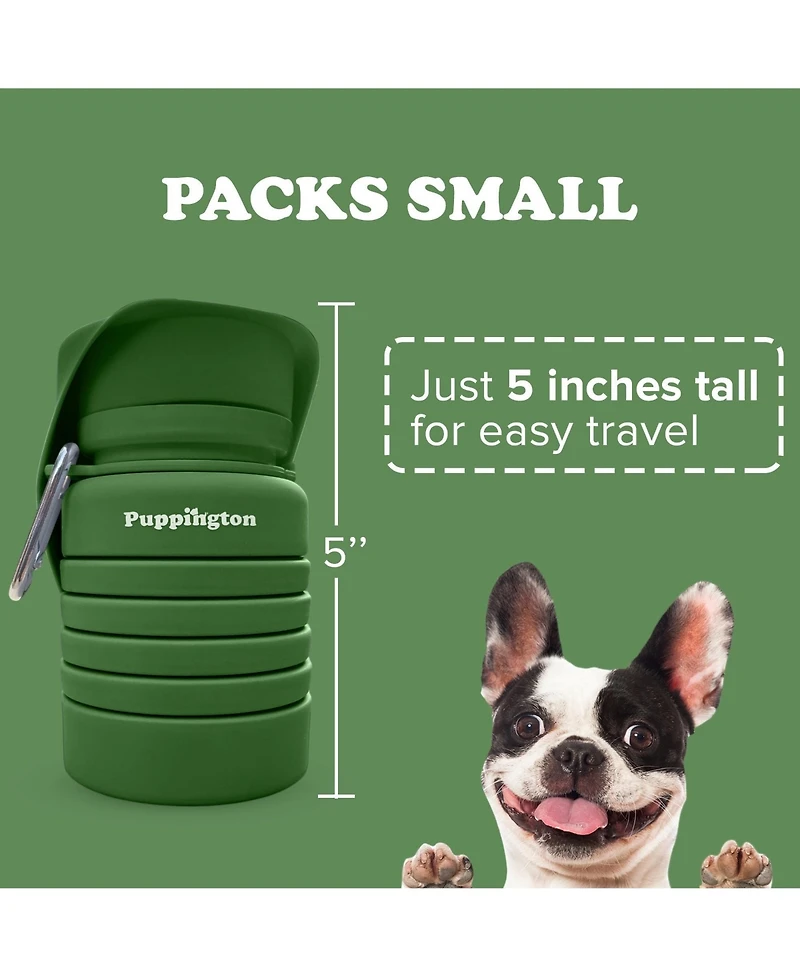 Puppington Collapsible Dog Water Bottle