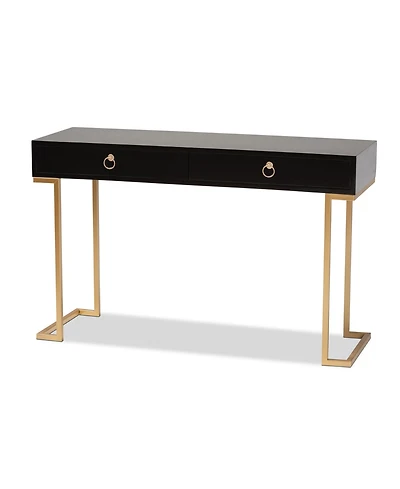 Baxton Studio Beagan 15.7" Metal Contemporary Console Table