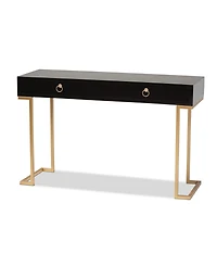 Baxton Studio Beagan 15.7" Metal Contemporary Console Table