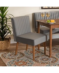 Baxton Studio Alvis 25" Wood Mid-Century Dining Chair