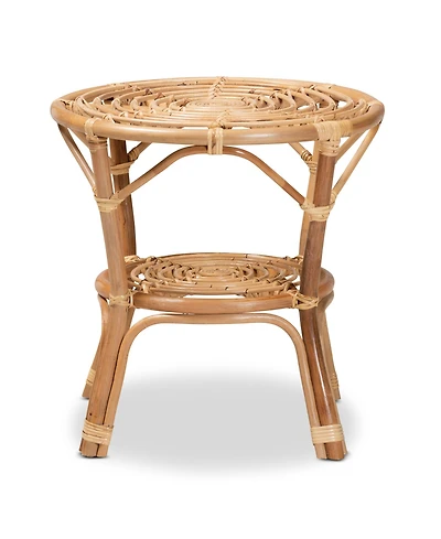 Furniture Cariel 21.5" Rattan Bohemian Coffee Table