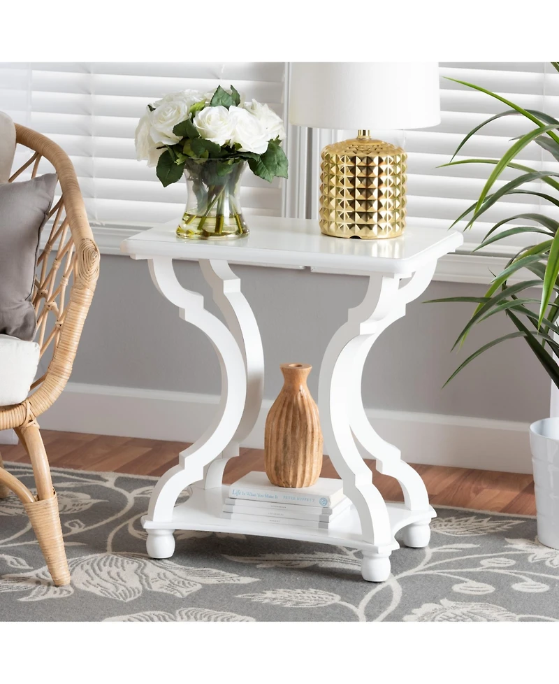 Boxton Studio Cianna 22" Wood Traditional End Table