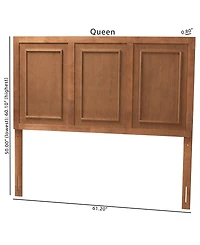 Furniture Giordano 78.1" Wood Traditional King Headboard