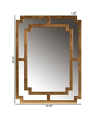 Boxton Studio Dayana 36" Wood Contemporary Accent Wall Mirror