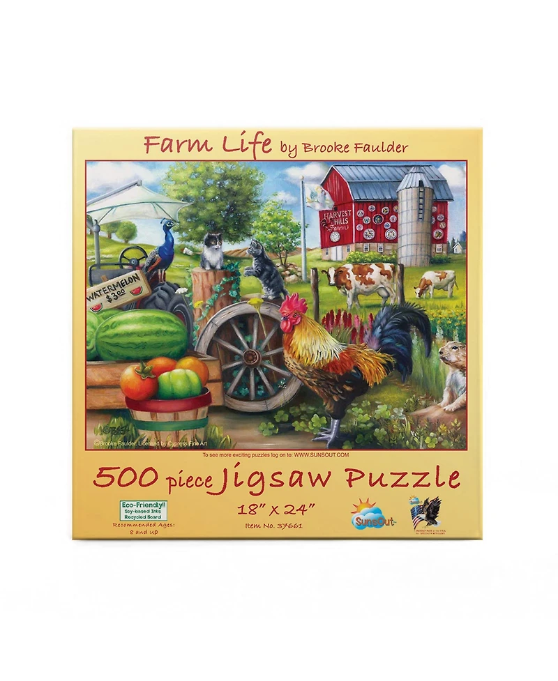 SunsOut Farm Life 500 piece Jigsaw Puzzle for Adults