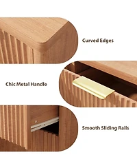 Gaomon 47 in Modern 6 Drawer Dresser Wood Chest of Drawers Storage Cabinet