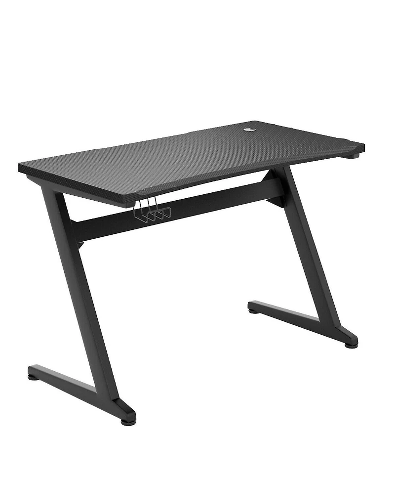 Gymax Gaming Desk Computer Studio Desk Pc Table Z Shape Gamer Workstation w/Mousepad