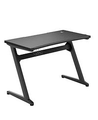 Gymax Gaming Desk Computer Studio Desk Pc Table Z Shape Gamer Workstation w/Mousepad