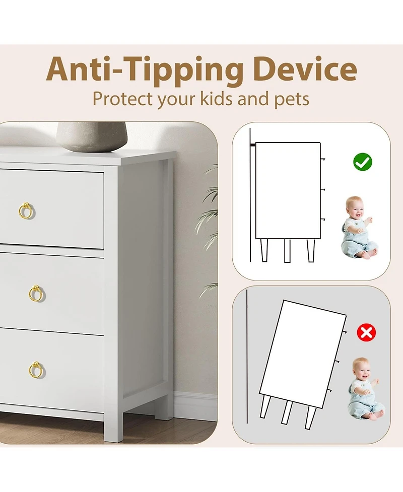 gaomon 7 Drawer Dresser for Bedroom, 54 in Wide Dresser, Chest of Drawers