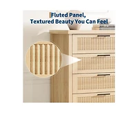 Gaomon Fluted Dresser for Bedroom with Drawers