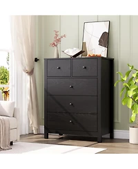 gaomon 5 Drawer Dresser for Bedroom, Modern Tall Organizer with Storage Drawers