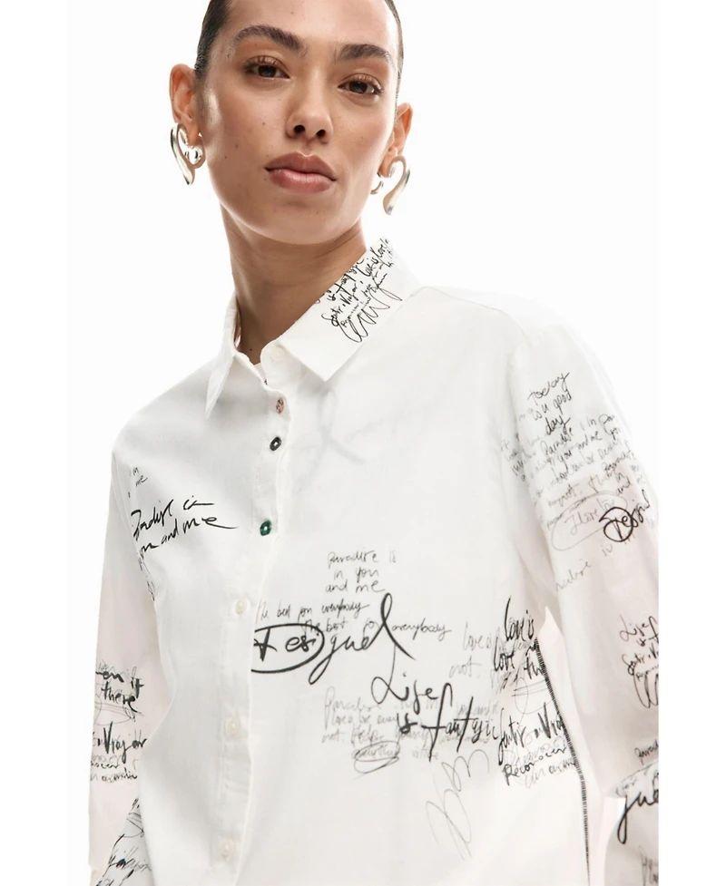 Desigual Women's Long-sleeved paradise shirt