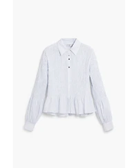 Desigual Women's Gathered striped shirt