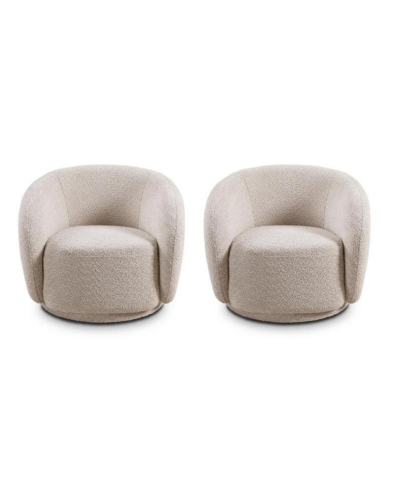 Streamdale Swivel Boucle Accent Chair