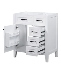 Casainc 30" Bathroom Vanity, Cabinet Base Only, Bathroom Cabinet with Drawers