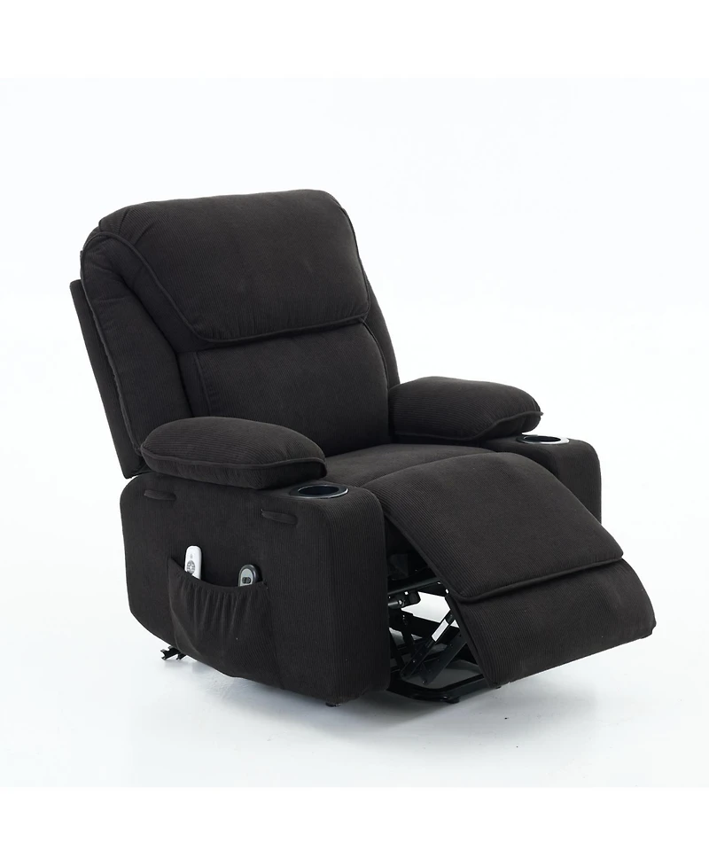 Streamdale Furniture Streamdale Remote-Controlled Heating and Massage Assistive Recliner for Seniors