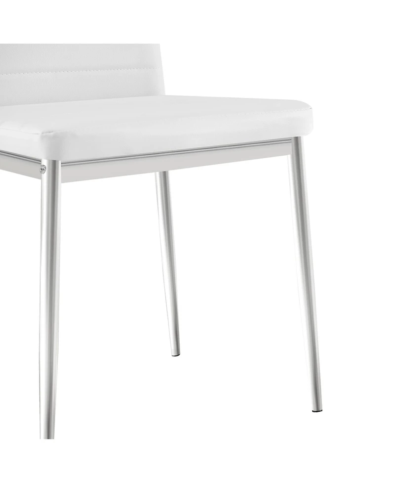 Streamdale Furniture Modern Pu Leather Dining Chair Set of 4