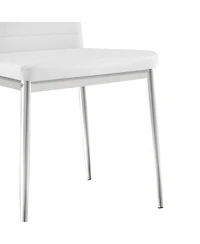 Streamdale Furniture Modern Pu Leather Dining Chair Set of 4