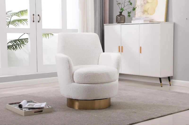 Cozy and Versatile Swivel Chair with Spacious Seating