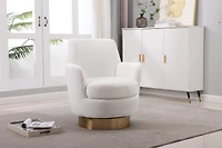 Cozy and Versatile Swivel Chair with Spacious Seating