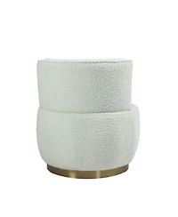 Streamdale Furniture Plush Teddy Swivel Accent Chair Comfort and Style for Any Room