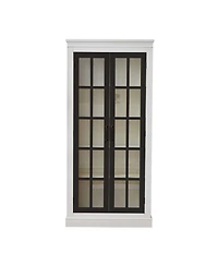 Streamdale Furniture Rustic Glass Door Display Cabinet