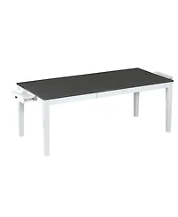 Streamdale Furniture Streamdale Rustic Extendable Dining Set 78" Table, 6 Chairs, Drawers