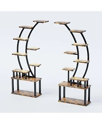 Streamdale Furniture 9-Tier Plant Stand with Grow Lights