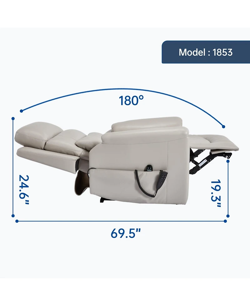 Streamdale Furniture Power Lift Recliner, 350 Lbs, Massage & Heat