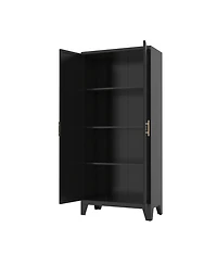 Streamdale Furniture 61" Metal Storage Cabinet with Adjustable Shelves