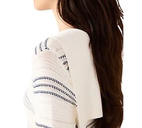 Steve Madden Women's V-Neck Stripe Sweater