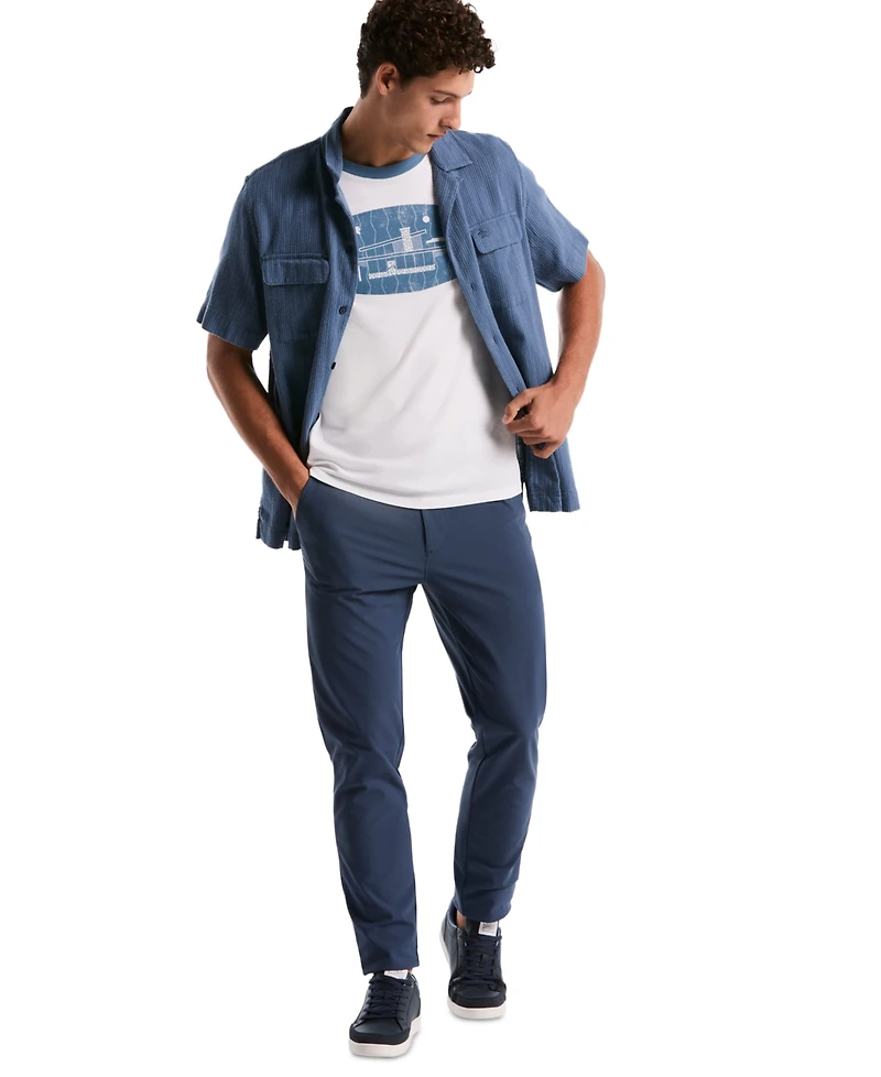 Original Penguin Men's Graphic Applique Logo Short Sleeve Jersey T-Shirt