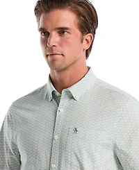 Original Penguin Men's Mini Geo Print Button-Down Shirt