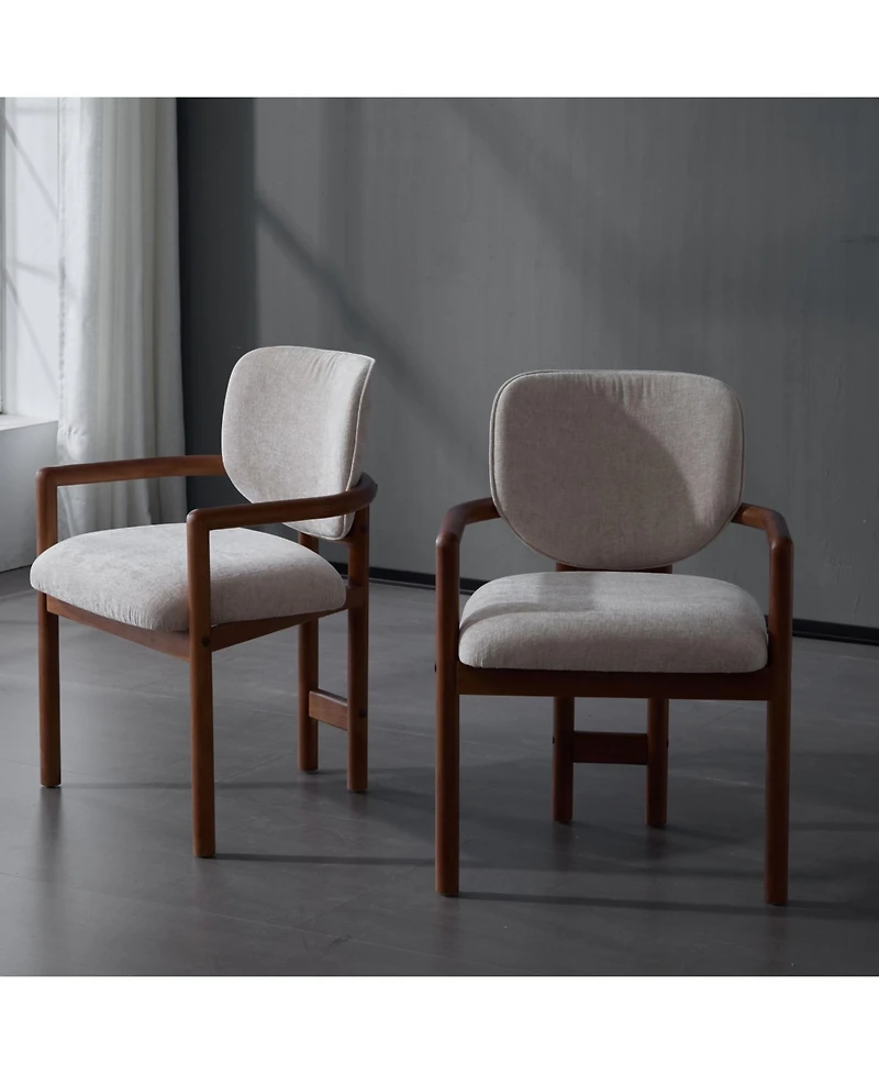 Streamdale Furniture Upholstered Arm Chairs Set of 2, Fabric, 300 Lbs Capacity