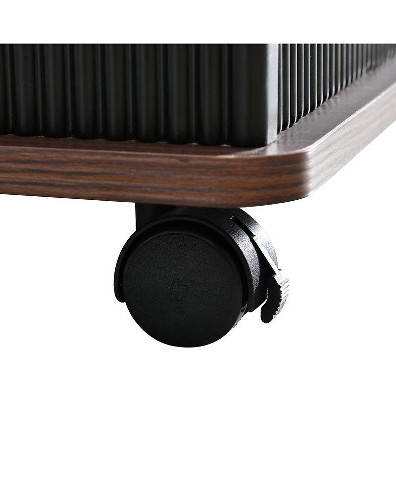 Streamdale Furniture Adjustable Lift-Top End Table with Wheels & Storage