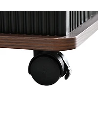 Streamdale Furniture Adjustable Lift-Top End Table with Wheels & Storage