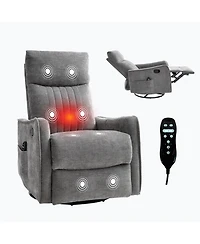 Streamdale Furniture Dark Grey Heat & Massage Rocker Recliner