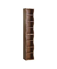 Streamdale Furniture Wavy 8-Layer Adjustable Bookshelf