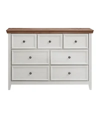 Streamdale Modern 7-Drawer Dresser, Cabinet for Living Room in Beige