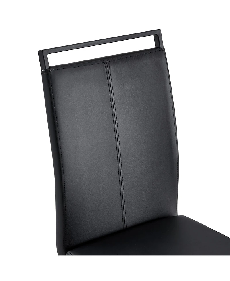 Streamdale Furniture Modern Faux Leather Dining Chair Set of 4
