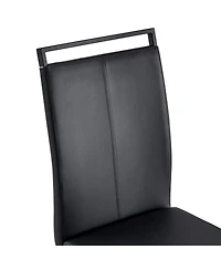 Streamdale Furniture Modern Faux Leather Dining Chair Set of 4