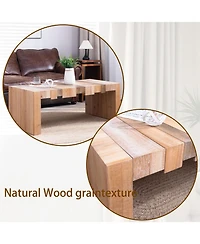 Streamdale Furniture Rustic Modern Coffee Table - 48"