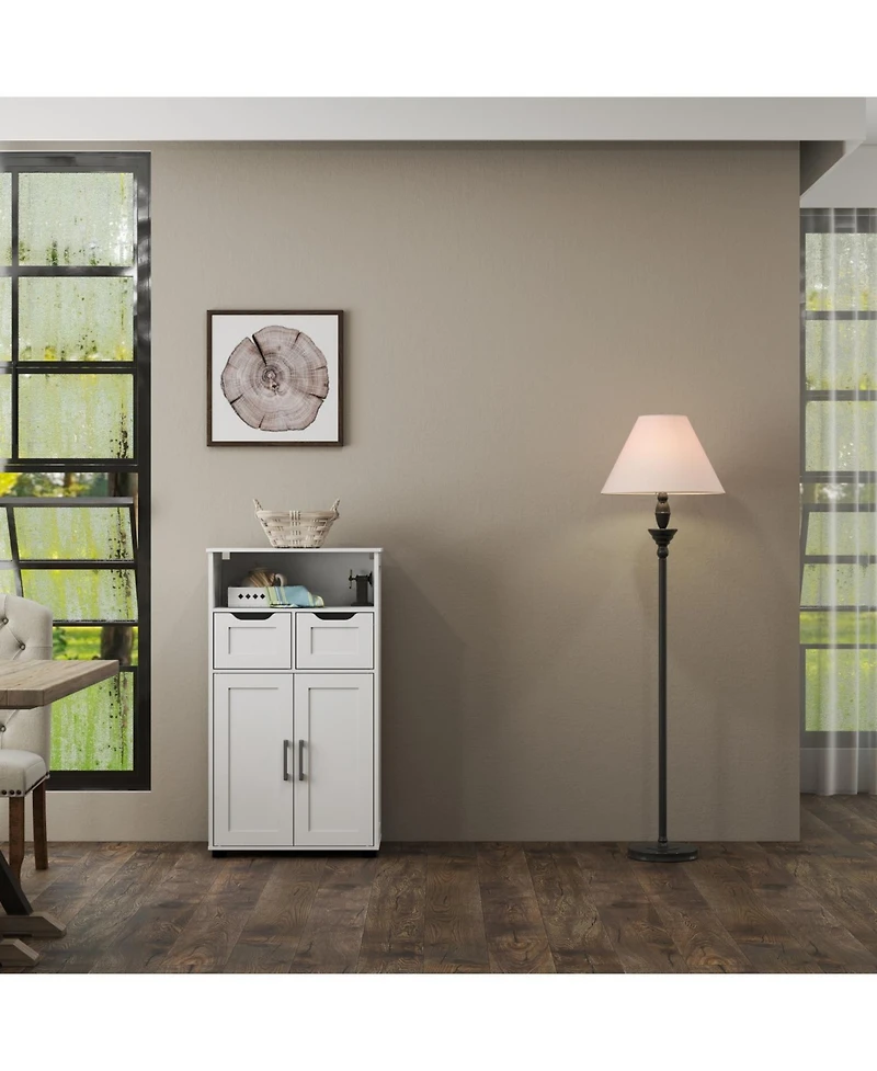 Streamdale Furniture Farmhouse Double-Door Storage Cabinet