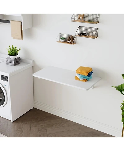 Streamdale Furniture Streamdale Wall Mounted Folding Table - Small Space Fold Down Desk/Workbench