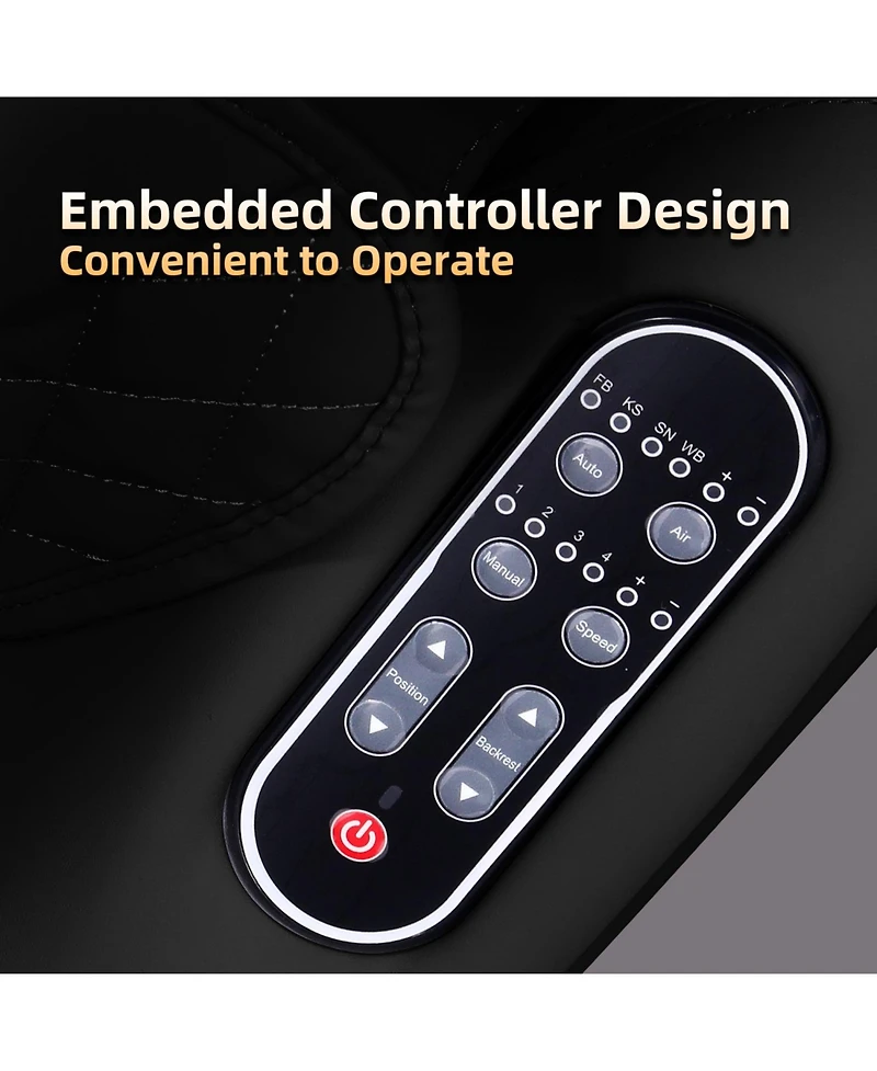 Streamdale Furniture Sl Track Zero Gravity Massage Chair with Bluetooth