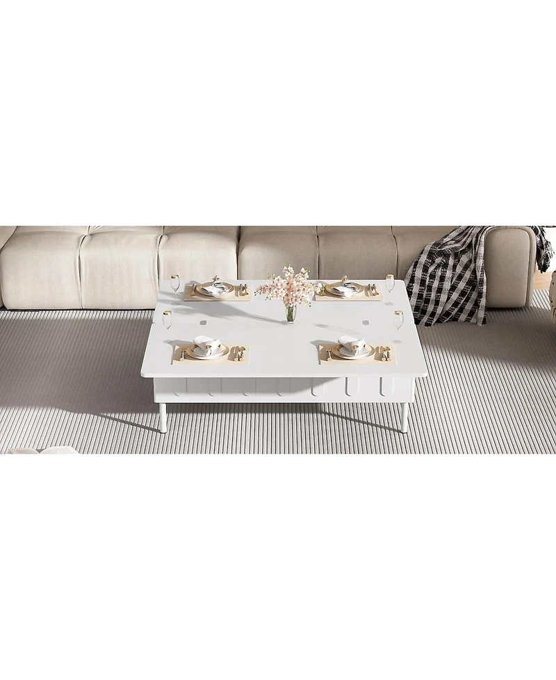 Streamdale Furniture Streamdale Lift-Top Coffee Table w/ Drawers & Hidden Storage